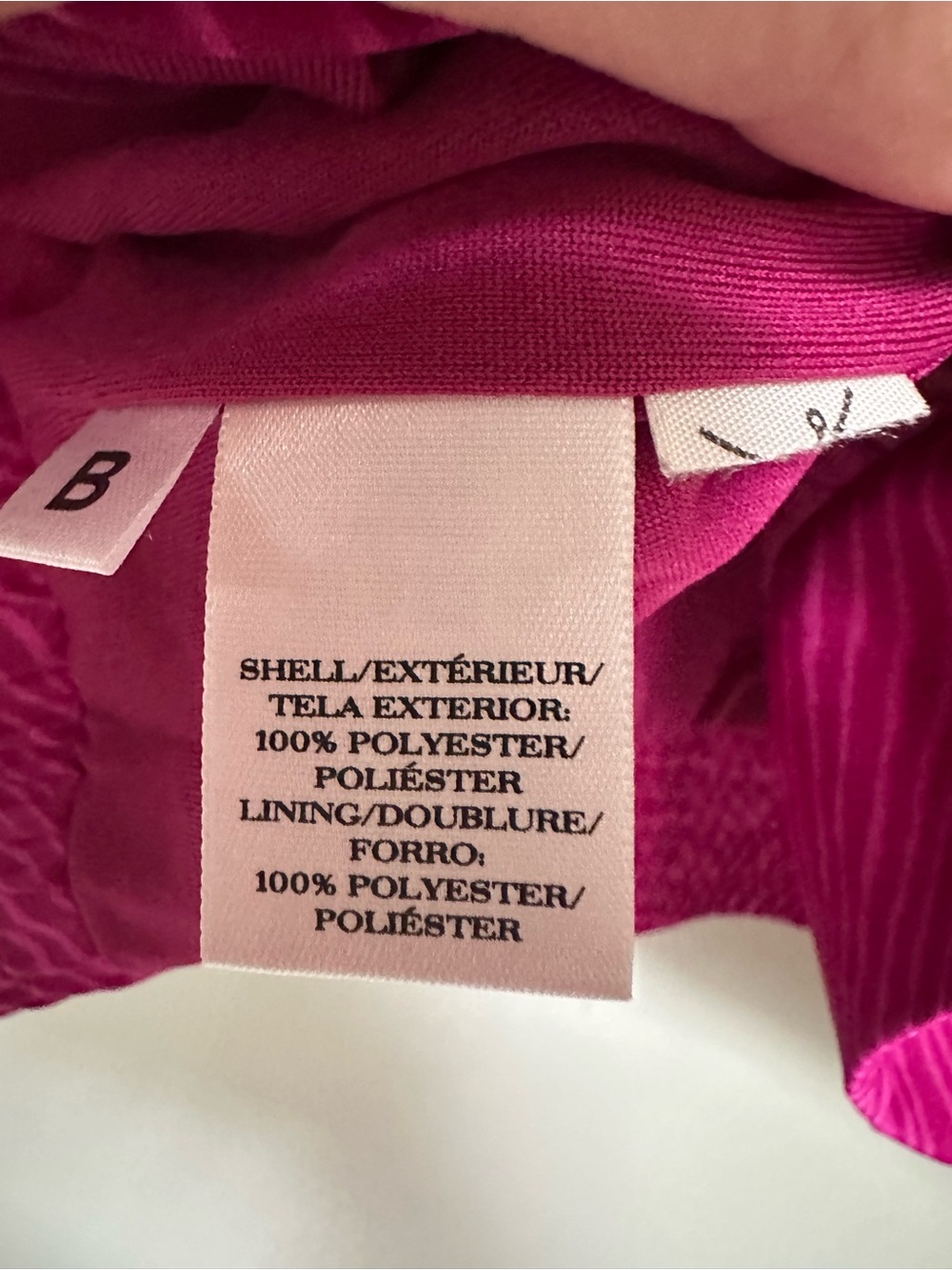 Ann Taylor Twist Neck Halter Blouse Fuchsia Textured Stripe Women’s 4 - Picture 6 of 11